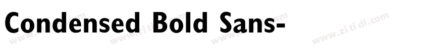 Condensed Bold Sans字体转换 Condensed Bold Sans字体转换